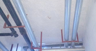 體育館(機房)硬質噴涂棉隔熱層案例